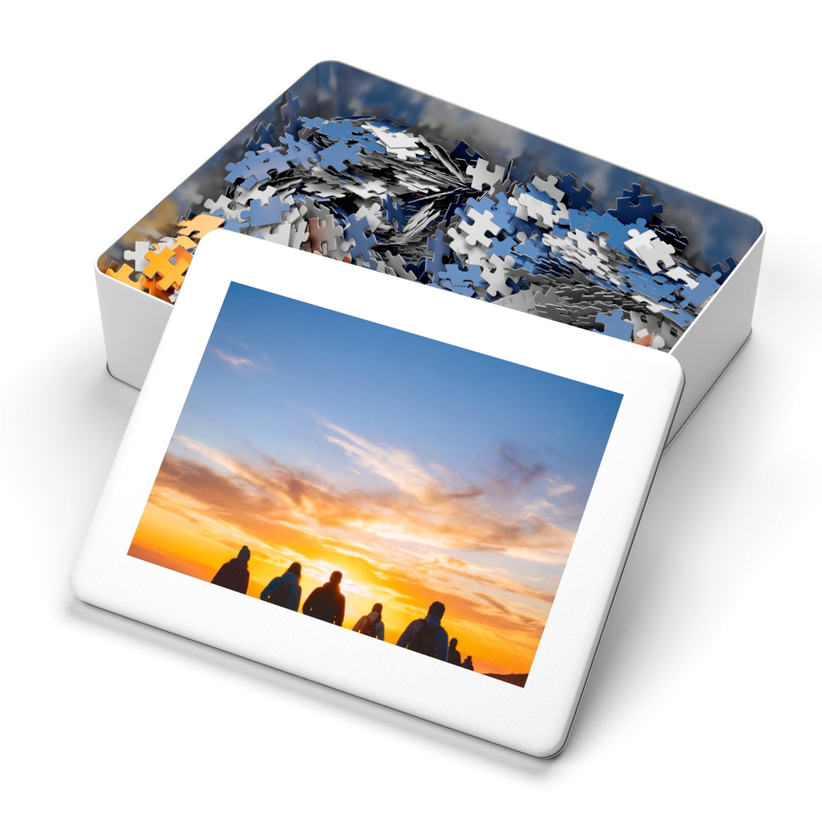 Jigsaw Puzzle with Tin - Epic Dawn Trek