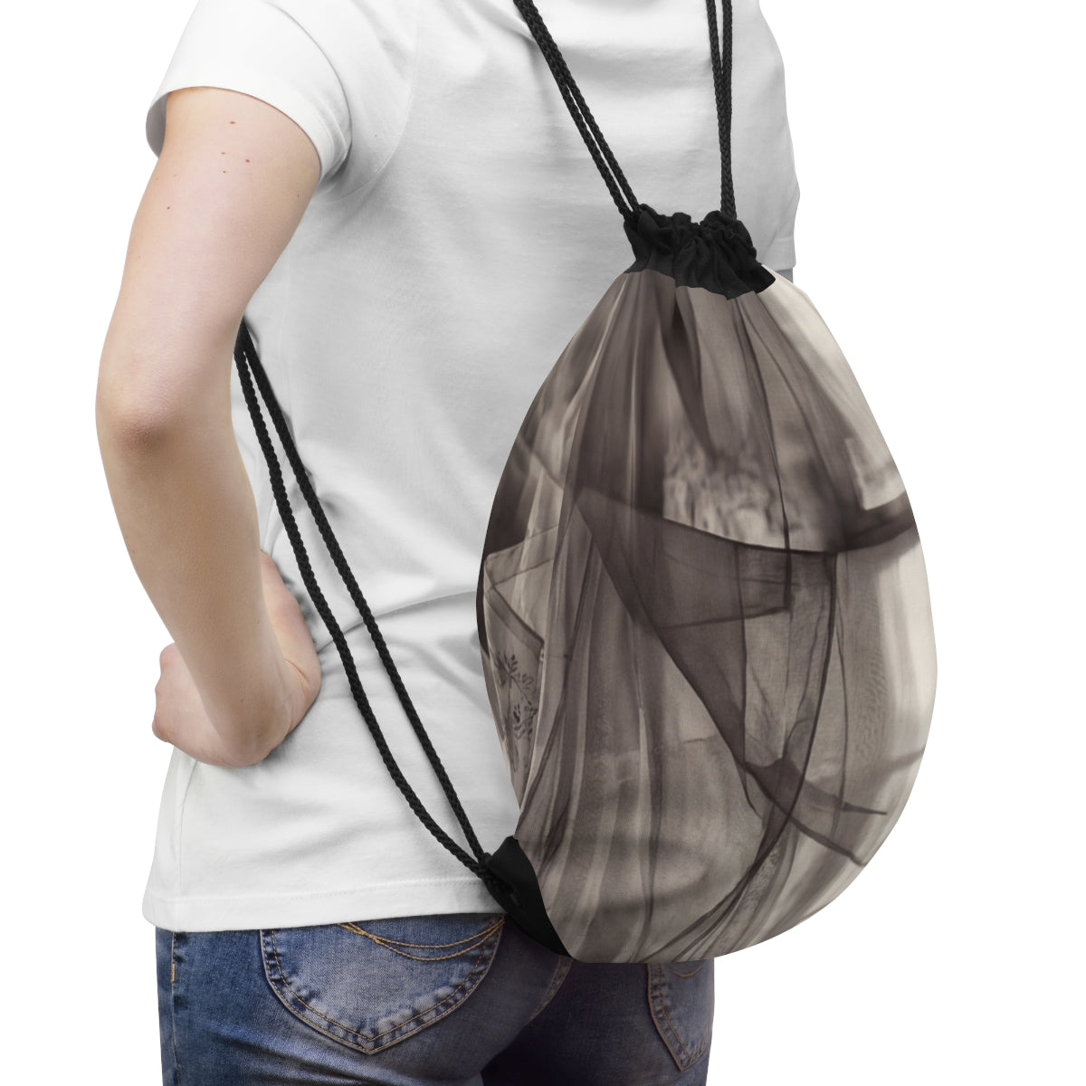 Drawstring Bag - Spectral Veils | Echovira Gallery