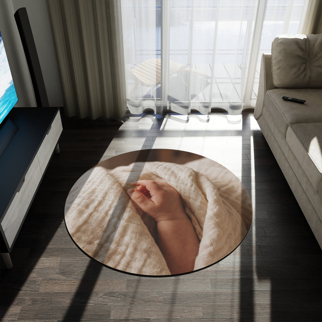 Round Nursery Rug - Tender Baby Touch