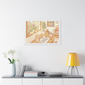 Framed Horizontal Poster - Sunlit Tea Party — White (14×11...