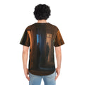 Men's Baseball Jersey - Shadowed Alleyway Mystery Art Print...