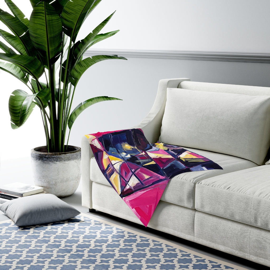 Baby Swaddle Blanket Geometric City Art