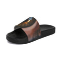 Women's Slide Sandals - Amber Iris Reflection Fine Art Print...