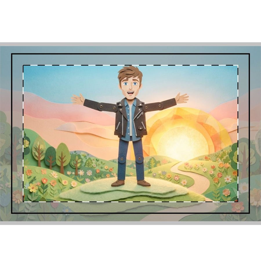Hand Flag - Sunny Meadow Cheer (1 & 5 pcs)