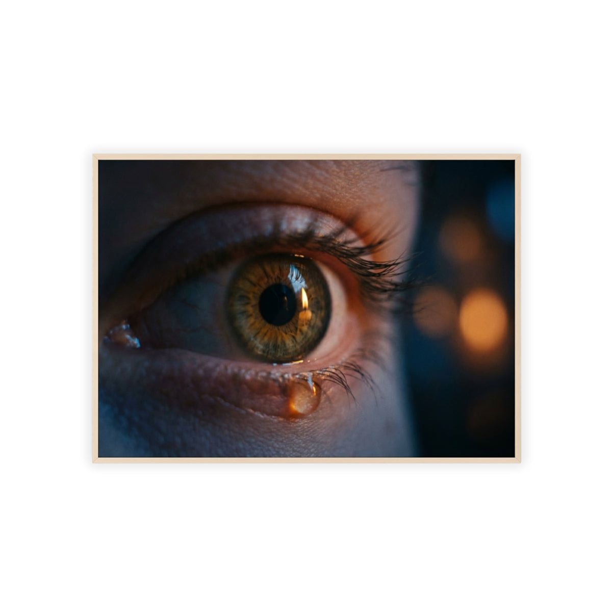Poster mit Holzrahmen – Eye Art
