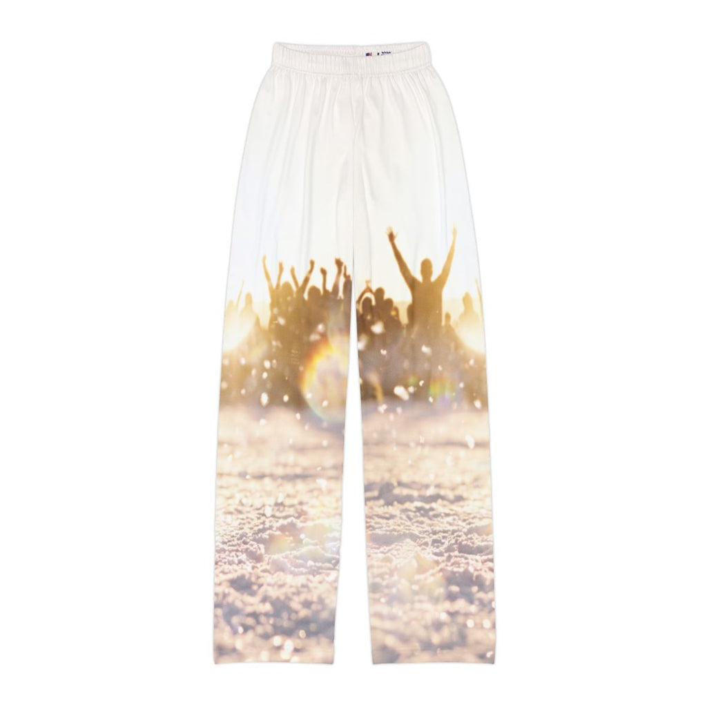 Kids Lounge Pants with Golden Hour Crowd Art