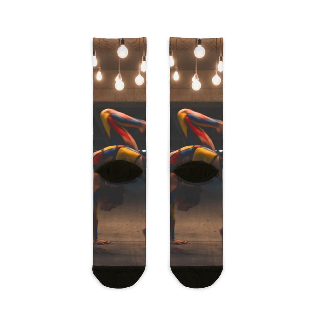Sublimation Crew Socks - Kinetic Arch | Echovira Gallery