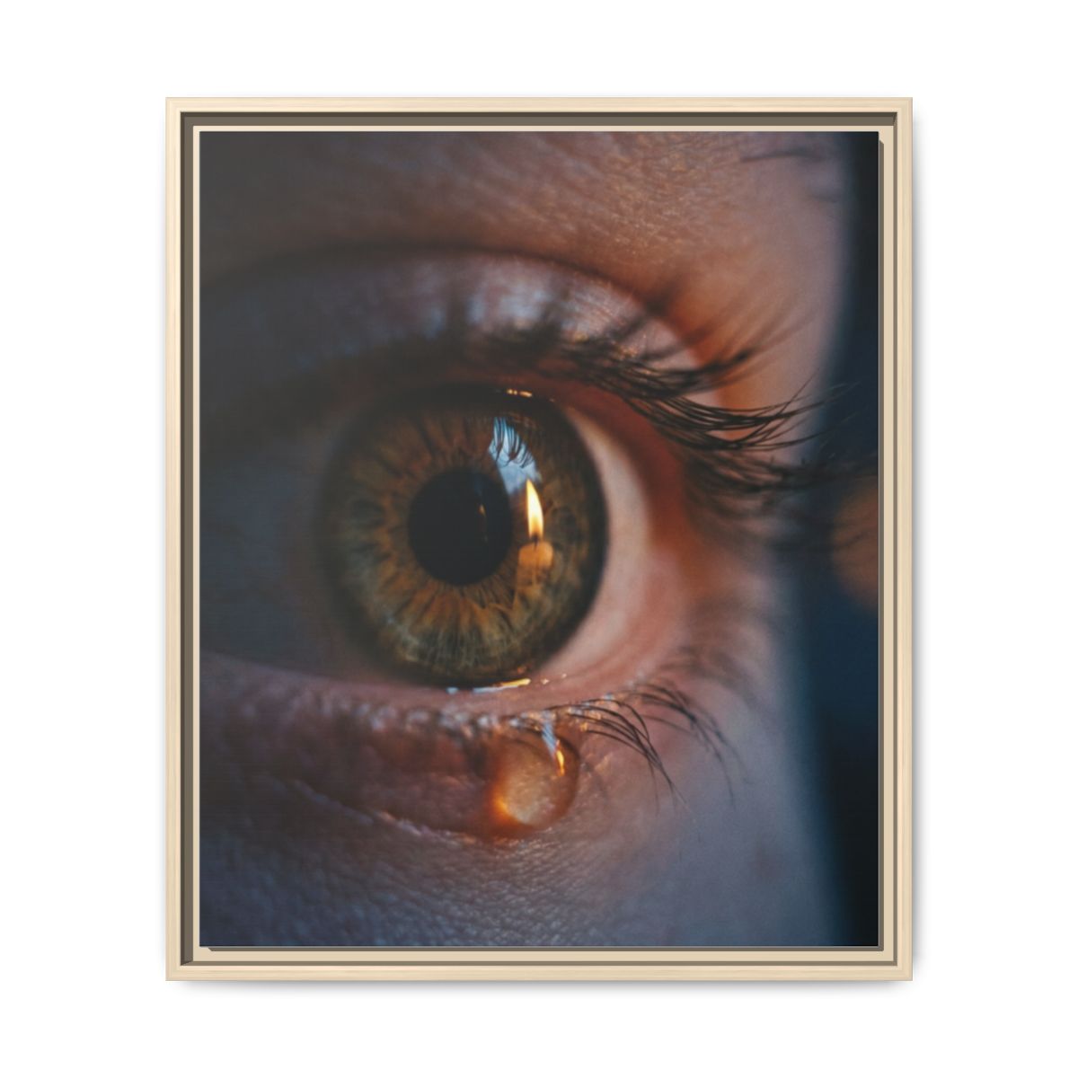 Matte Canvas, Framed - Luminous Tear
