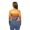 Women's V-neck Shirt - Golden Horizon