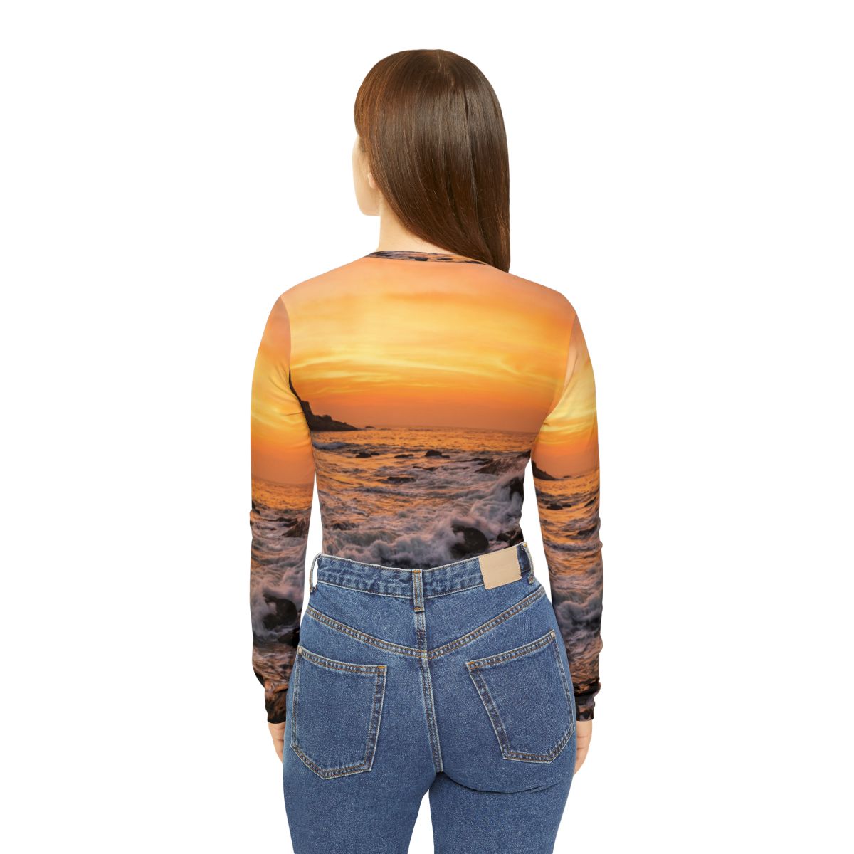 Women's V-neck Shirt - Golden Horizon