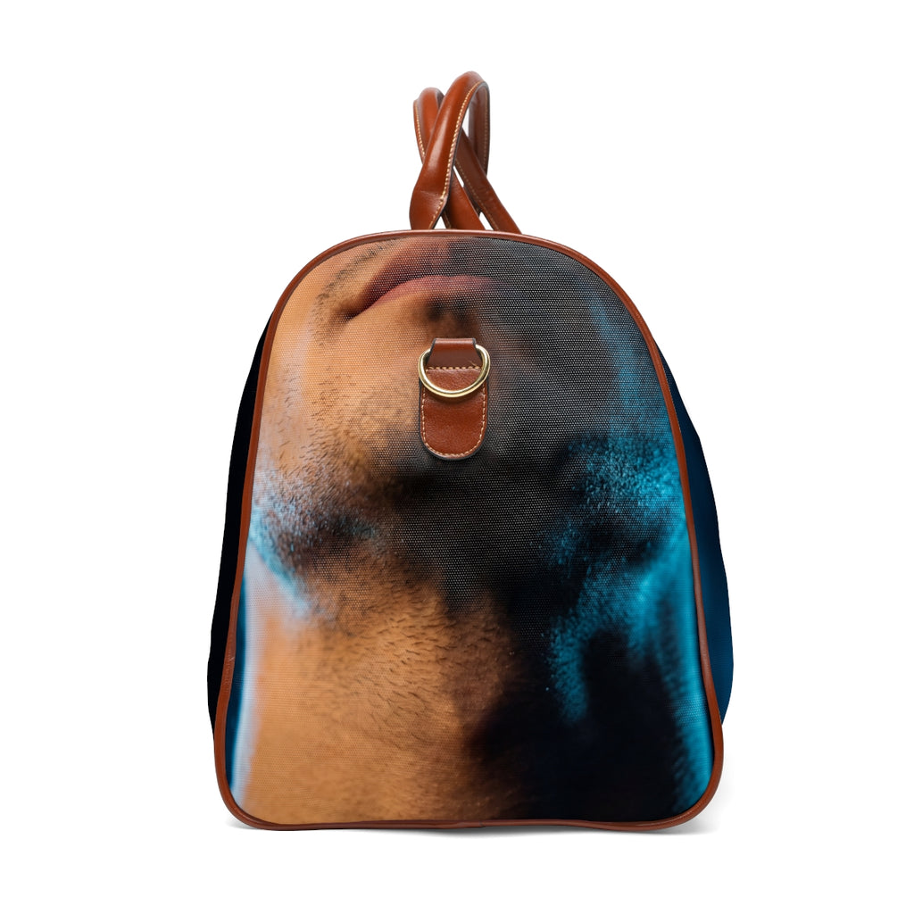 Waterproof Travel Bag - Neon Horizon Portrait | Echovira...