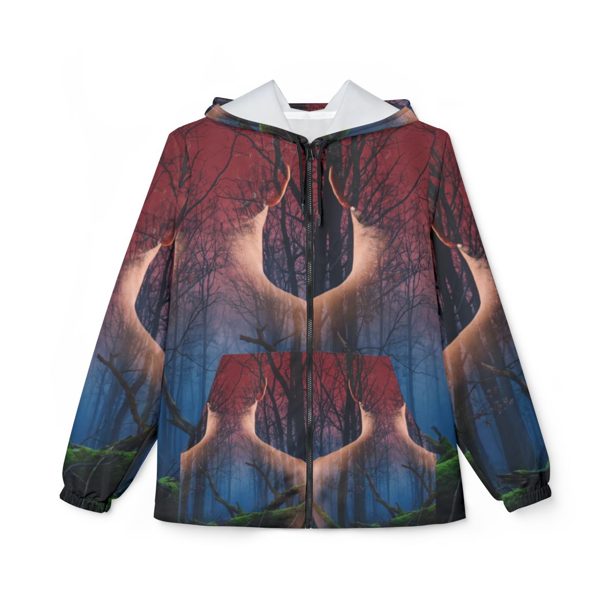 Men's Windbreaker - Twilight Canopy Shell | Echovira Gallery