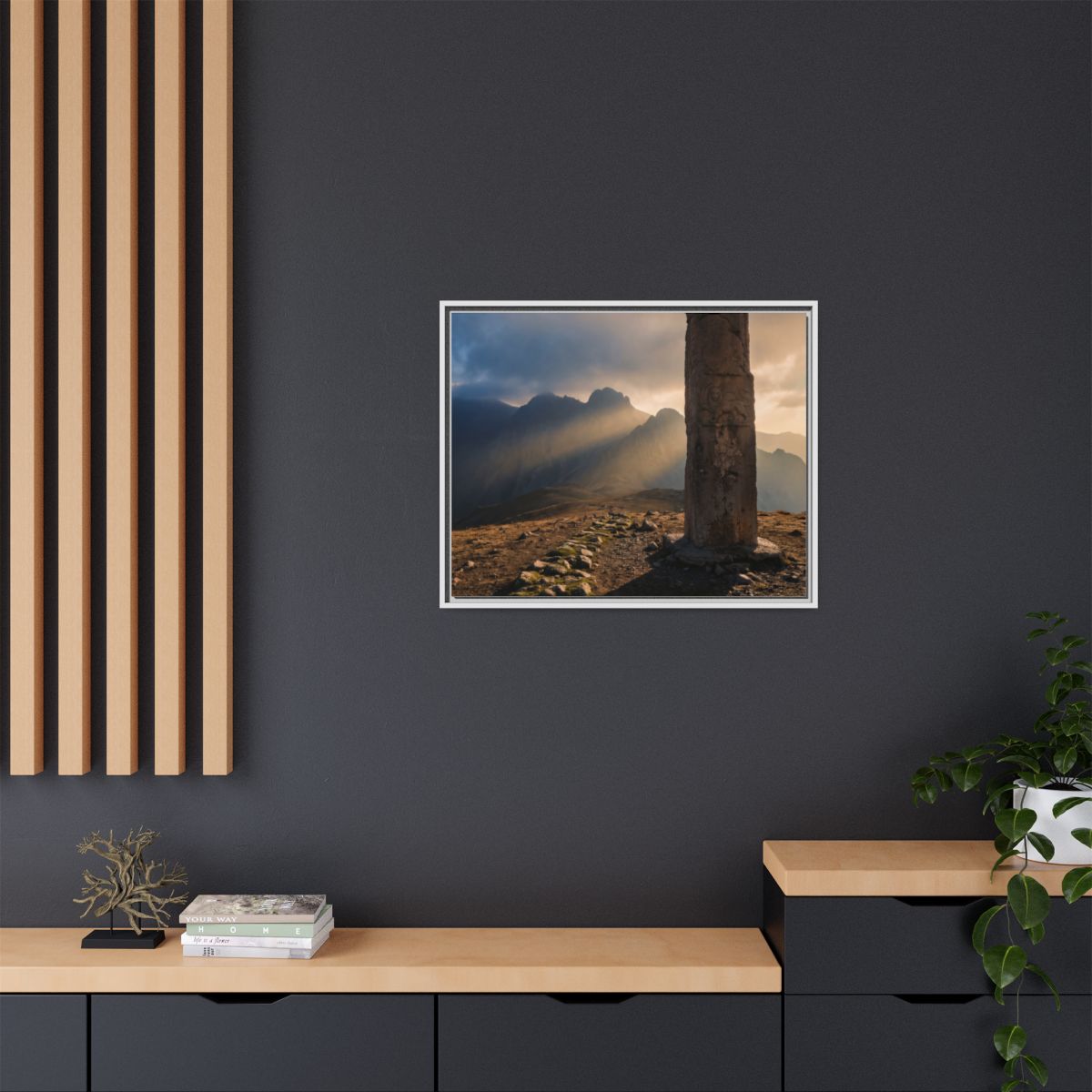Framed Matte Canvas - Sun Peak