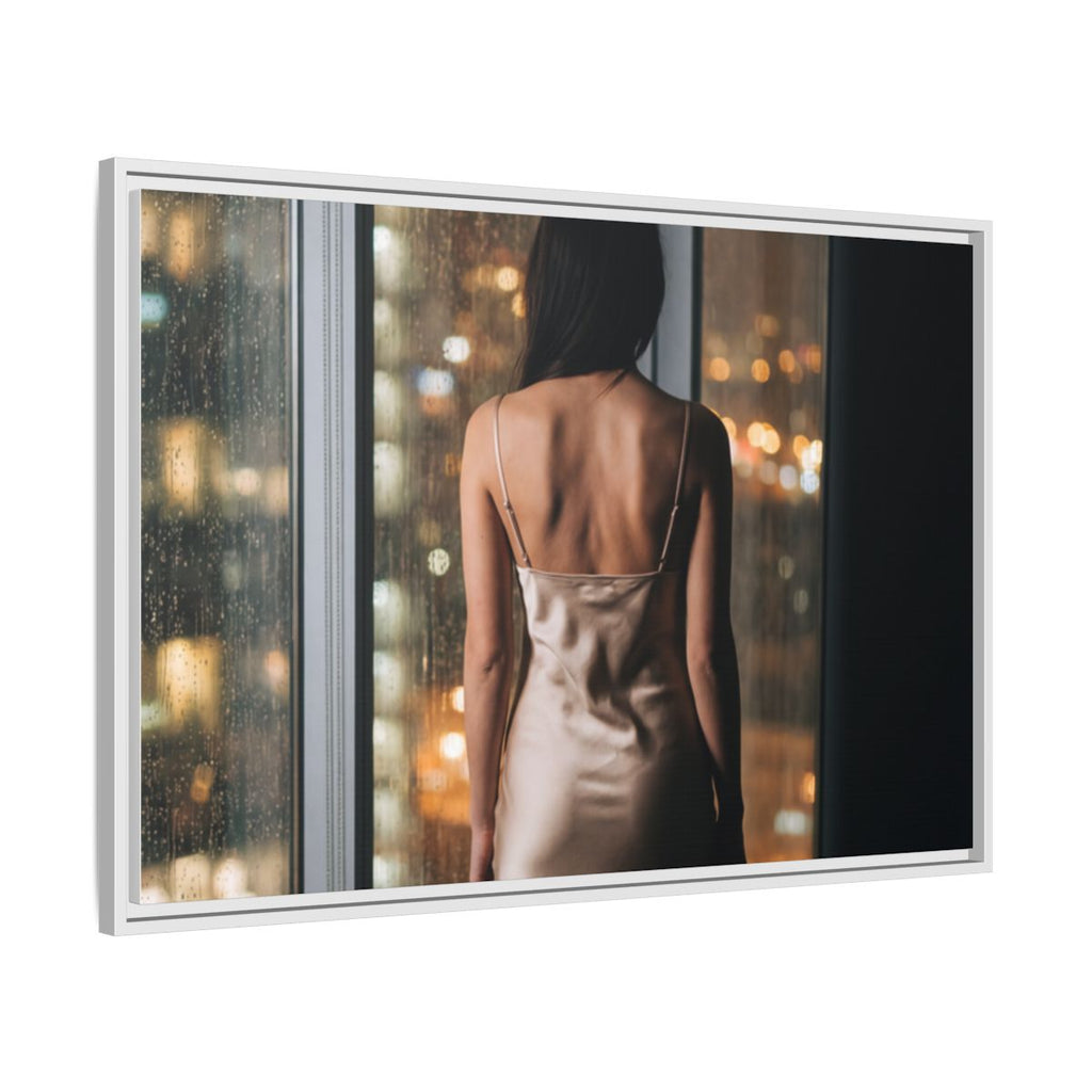 Framed Matte Canvas - Cinematic Nights — White / 1.25"