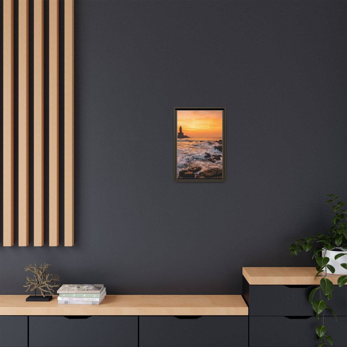 Framed Matte Canvas - Majestic Golden Coast