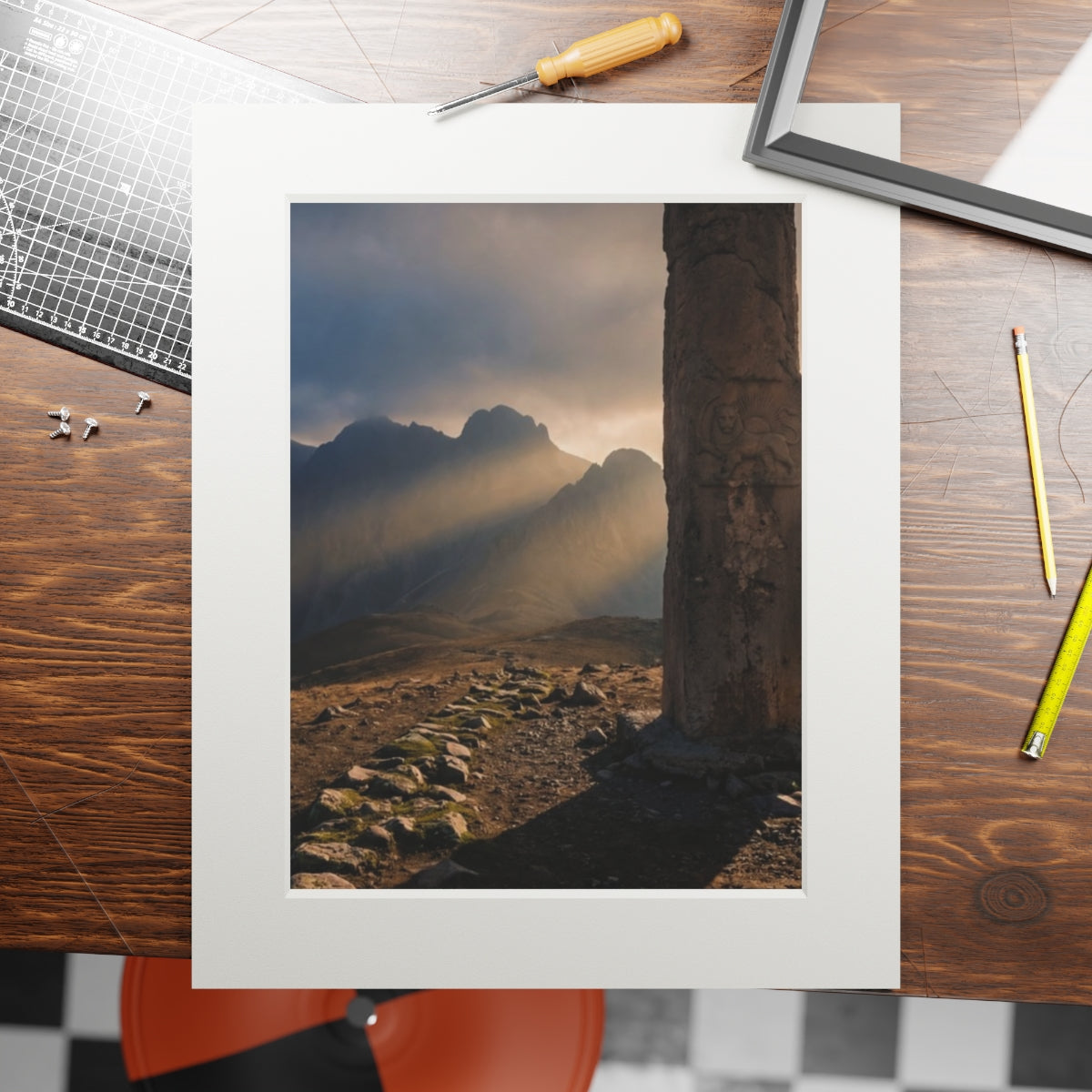 Fine Art Prints - Mystic Monolith Ancient Persian Mountain...