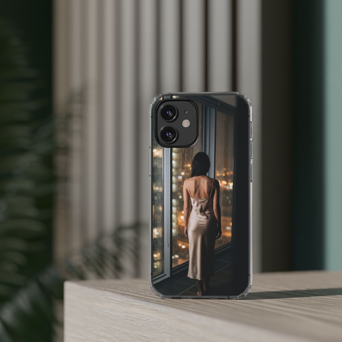 Clear Impact-Resistant Cases - Clear Phone Case - Rainy Mood...