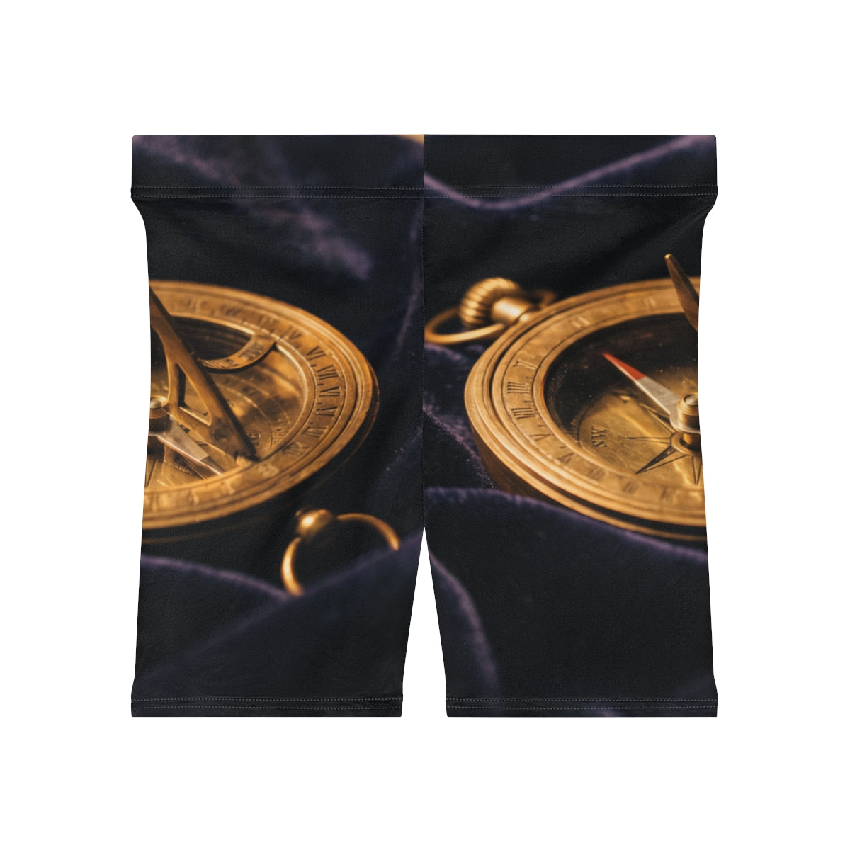 Vintage Brass Sundial Women's Biker Shorts