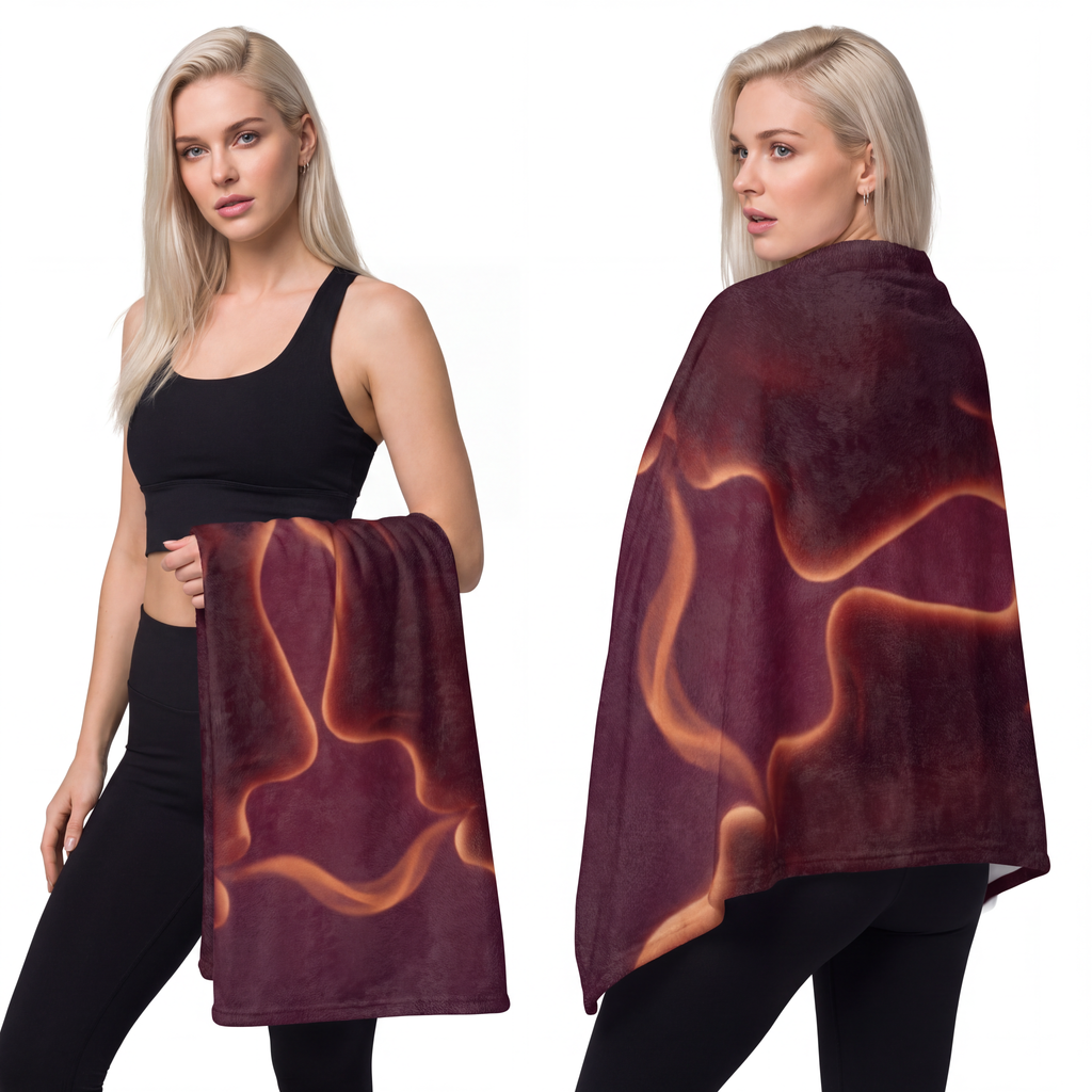 Velveteen Blanket - Smoky Reverie | Echovira Gallery