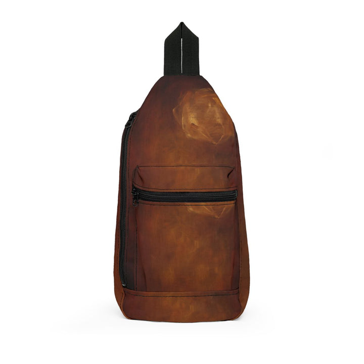 Sling Bag - Amber Script Abstract Art Print
