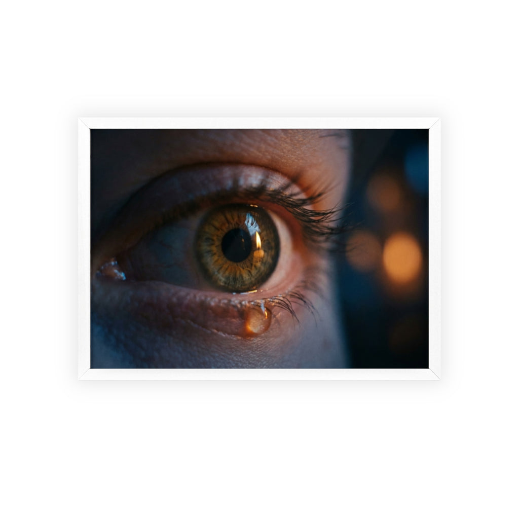 Poster mit Holzrahmen – Eye Art