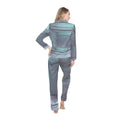Women's Satin Pajamas - Liminal Corridor Fog Art Print |...