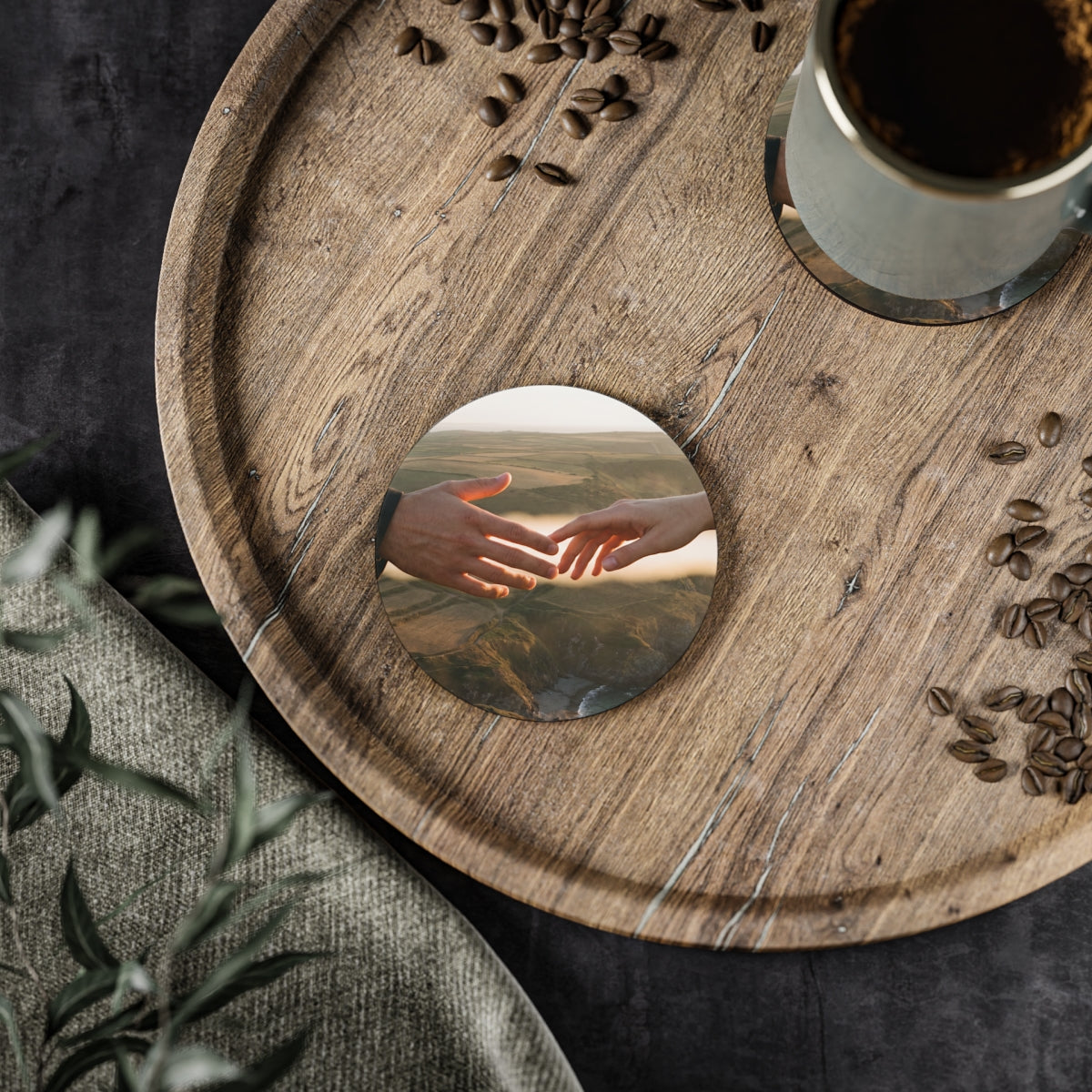 Coasters - The Infinite Touch | Ethereal Coastal Art (1 & 4...