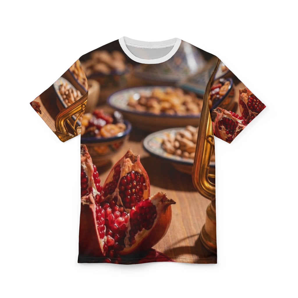 Unisex Cut & Sew Tee - Amber Lantern Feast | Echovira...