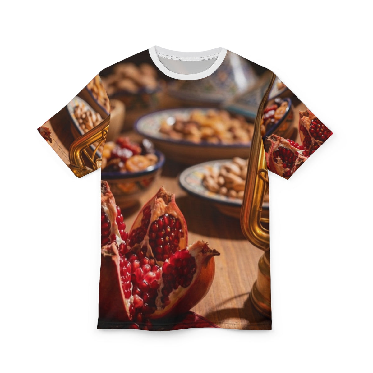 Unisex Cut & Sew Tee - Amber Lantern Feast | Echovira...