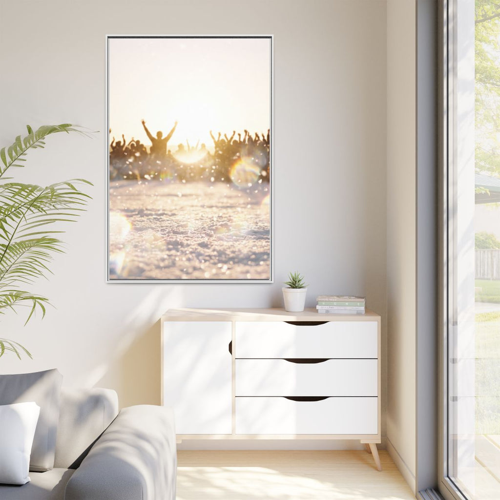 Portrait Framed Matte Canvas Golden Hour Art