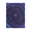 Cosmic Indigo Spiral Vortex Toddler Blanket
