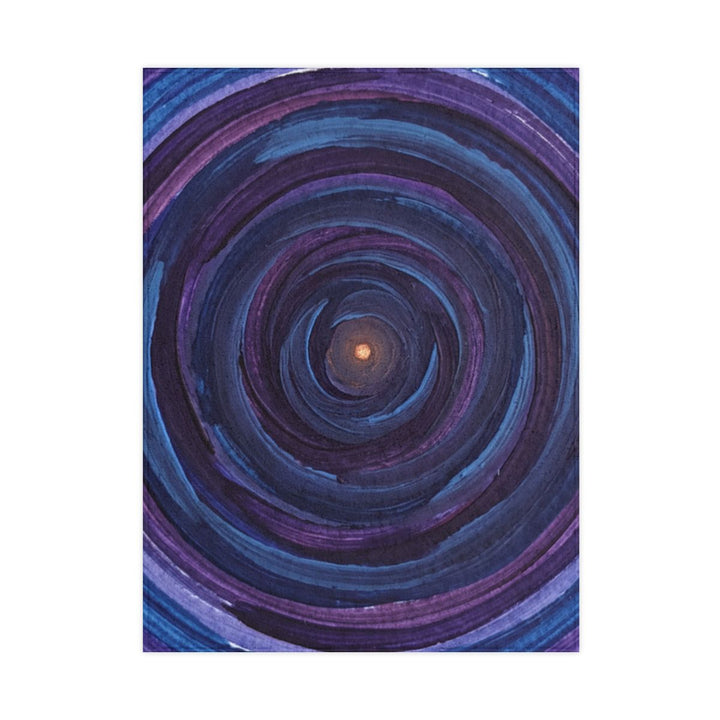 Toddler Blanket - Cosmic Indigo Spiral