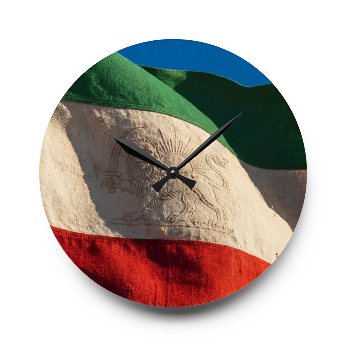 Acrylic Wall Clock - Vintage Persian