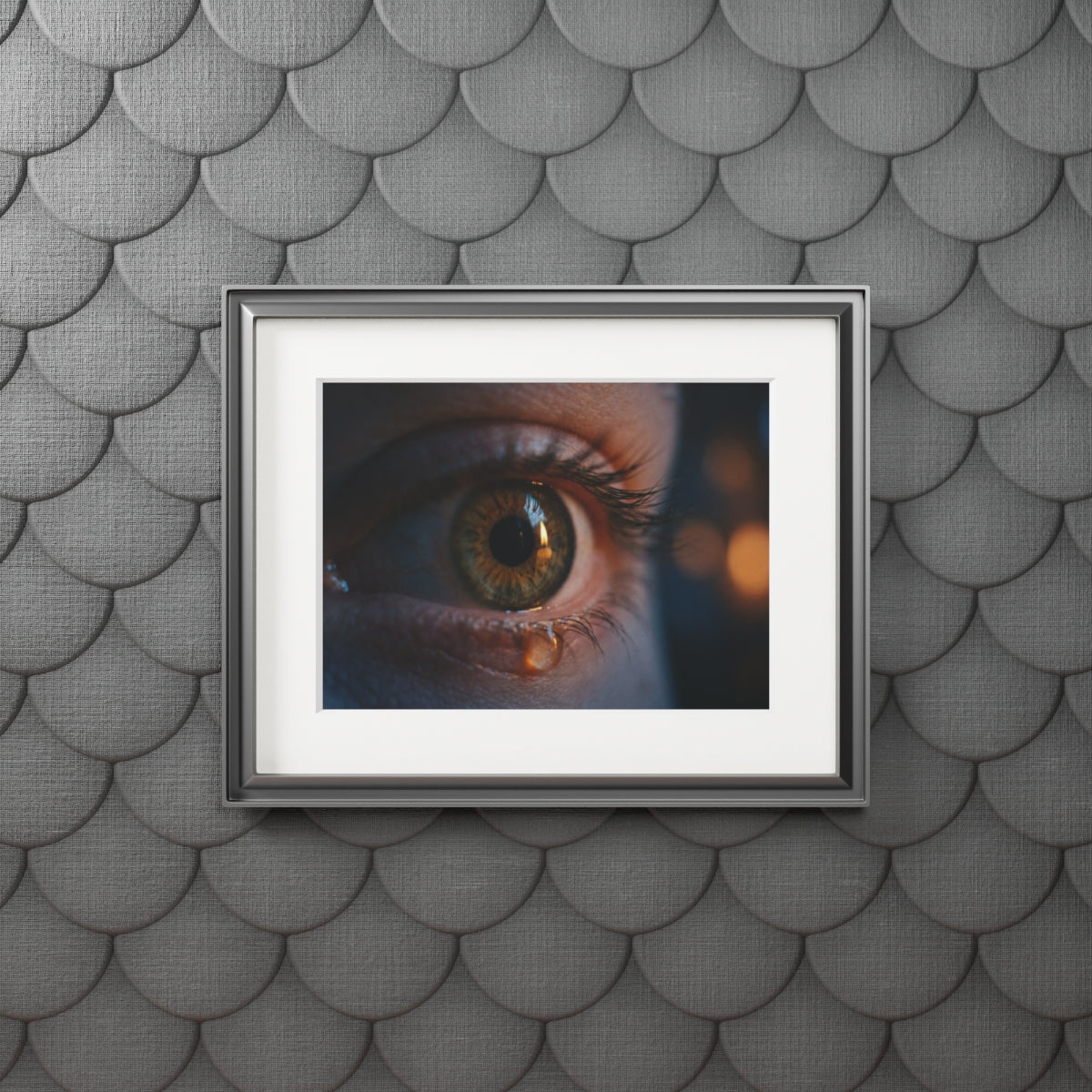 Framed Art Print - Luminous Tear — Landscape