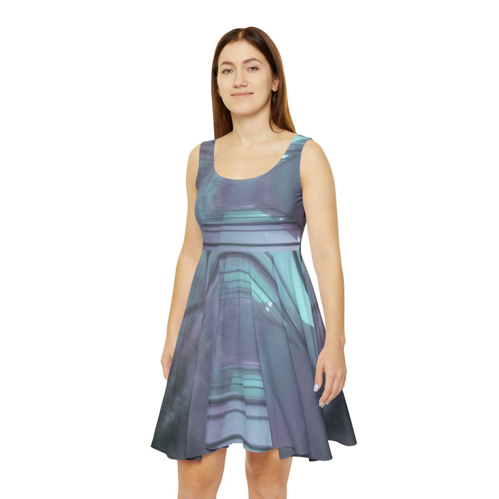 Women's Skater Dress - Liminal Corridor Fog Art Print |...