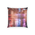 Poly Velvet Pillow - Nocturnal Neon Reflections | Echovira...