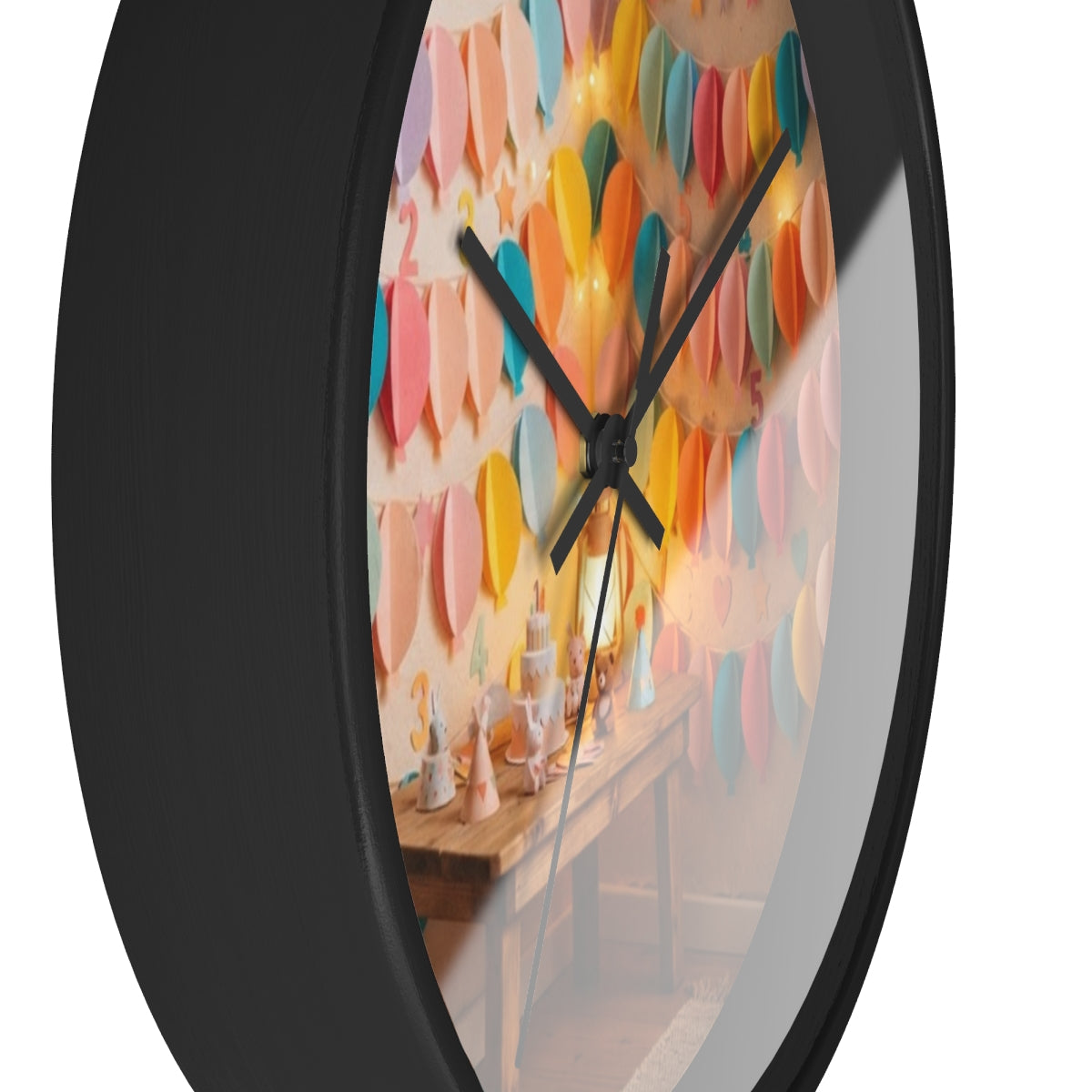 Wall Clock - Whimsical Pastel Balloon Party | Echovira...