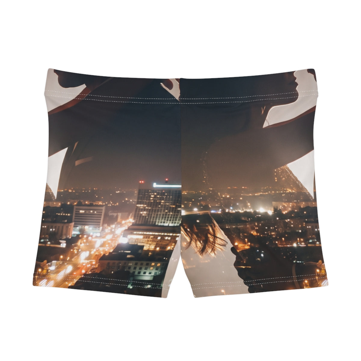 Women's Shorts - City Twilight Lights | Echovira Gallery