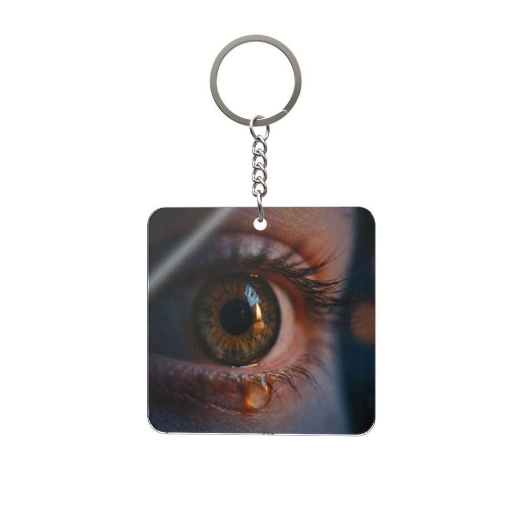 Square Keychain - Luminous Tear Art