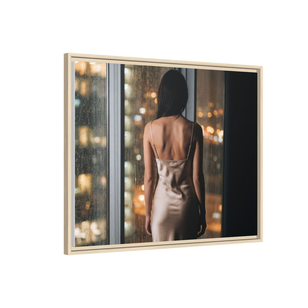 Framed Matte Canvas - Cinematic Nights — Natural / 1.25"