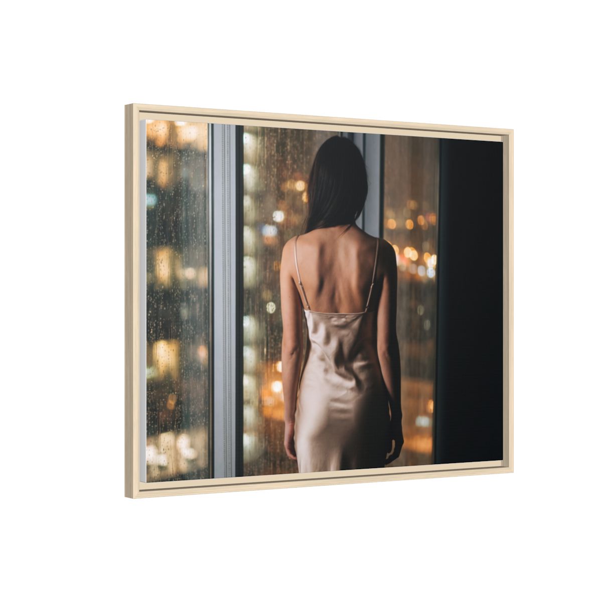 Framed Matte Canvas - Cinematic Nights — Natural / 1.25"