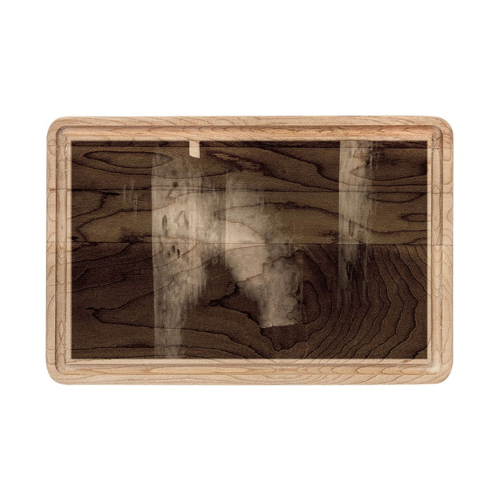 Wooden Cutting Board - Shadows of the Citadel moody architectural print
