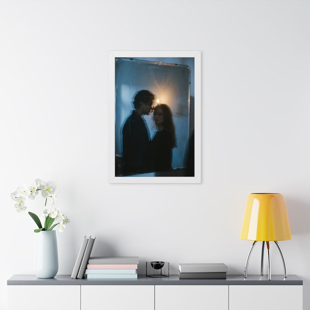 Midnight Reflections Framed Poster - Dark Academia Wall Art...