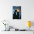 Midnight Reflections Framed Poster - Dark Academia Wall Art...
