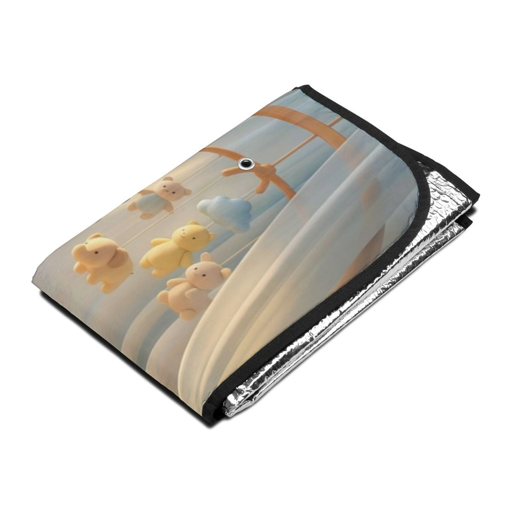 Pastel Blue Car Sun Shades - Cool Travels