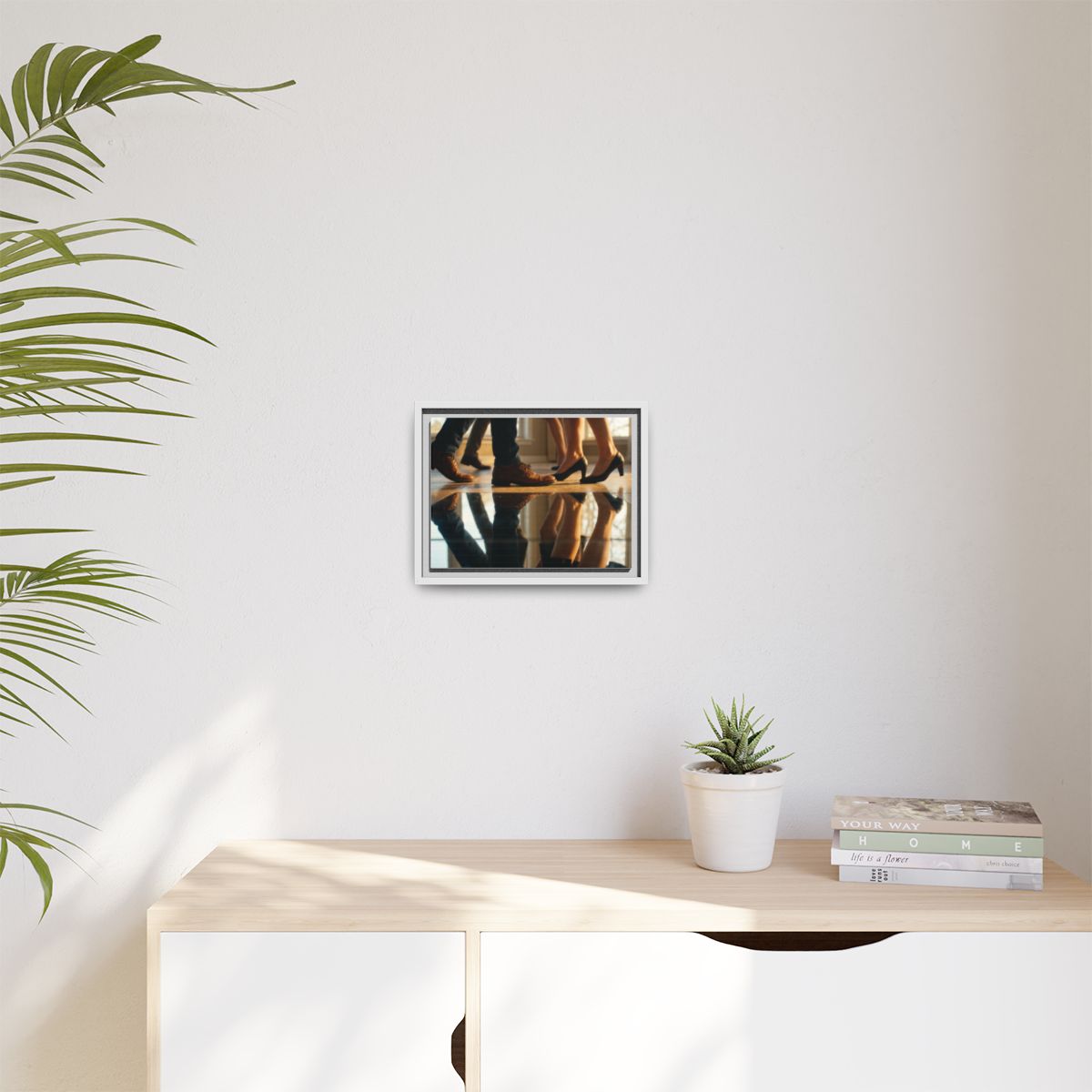 Matte Canvas, Framed - Golden Hour Reflections Cinematic Art...