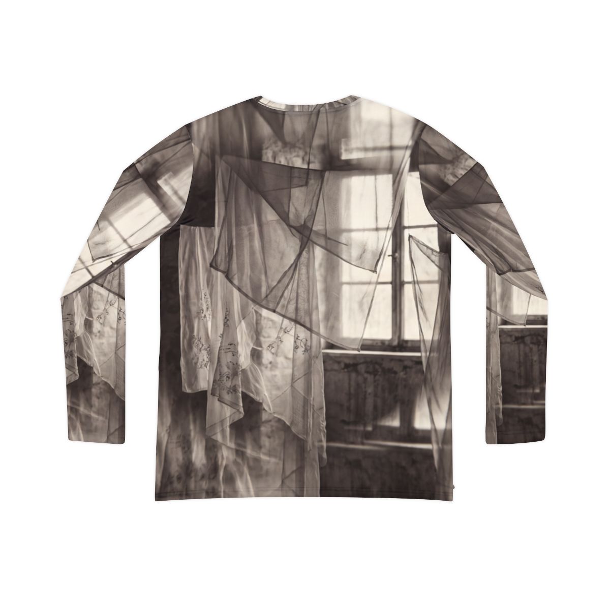 Women's Long Sleeve V-neck Shirt - Spectral Veils | Echovira...