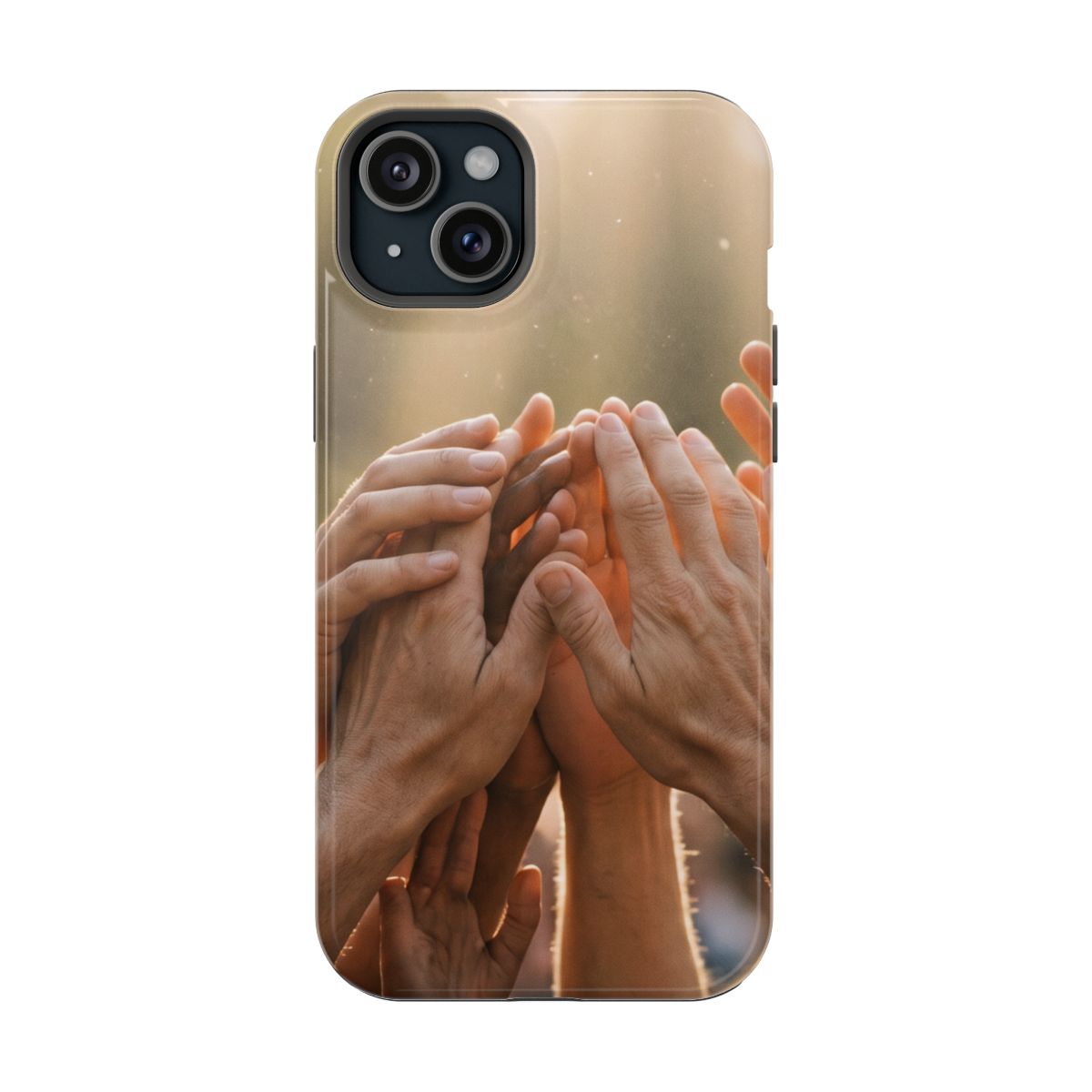 Impact-Resistant Cases - Golden Rays of Unity Wall Art |...