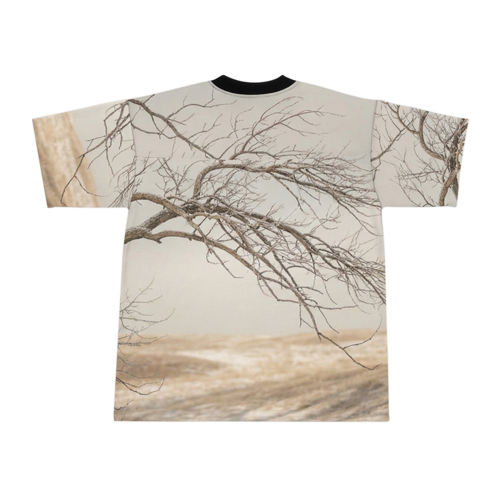 Unisex Football Jersey - Winter Branch Solitude Landscape |...