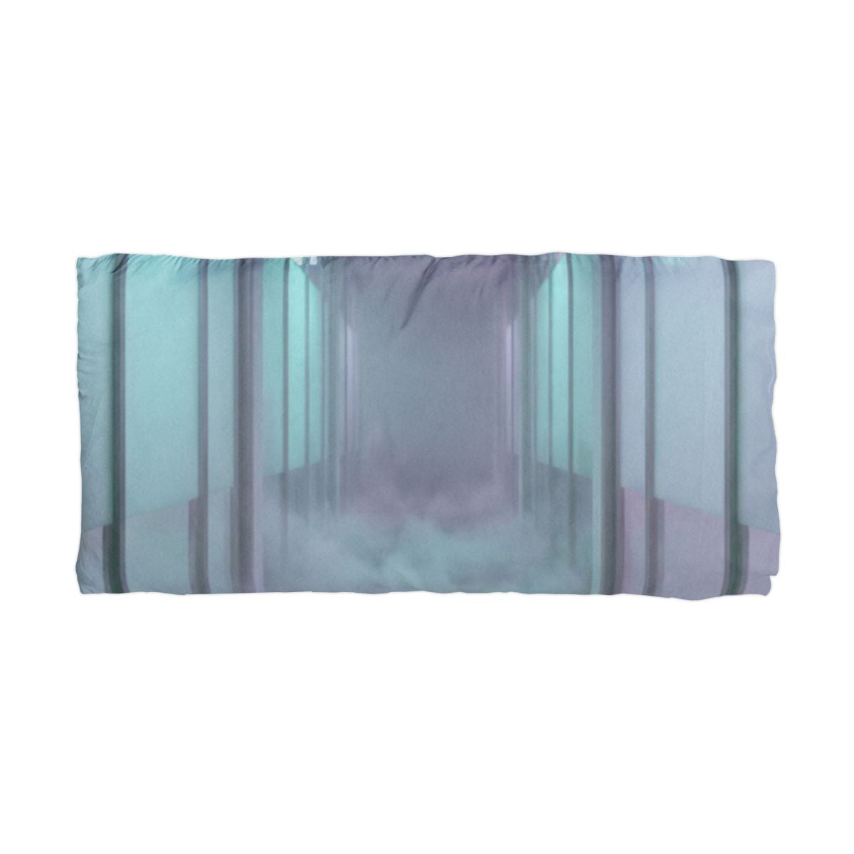Microfiber Pillowcase - Liminal Corridor Fog Art Print |...